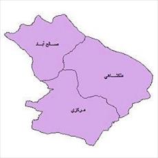 نقشه بخش های شهرستان مهران