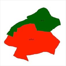نقشه بخش های شهرستان یزد